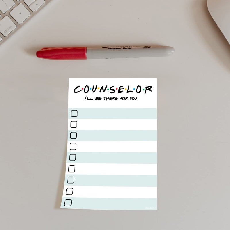 DAILY RITMO Counselor Gift - I'll Be There for You Sticky Notes | Psychologist & Mental Health Therapist List Notepad | School Counselor Appreciation Bulk Gifts for Women - Image 2